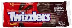 Twizzlers Twists, Chocolate, 12-Ounce Bags (Pack of 6)