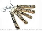 Amazon:携帯 JAJABOON ミニギターストラップ 携帯ストラップ ダイヤモンドパイソン 革 携帯 アクセサリー