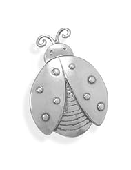 MMA Silver - Oxidized Lady Bug Pin/Pendant