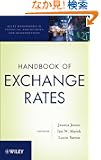 Handbook of Exchange Rates (Wiley Handbooks in Financial Engineering and Econometrics)
