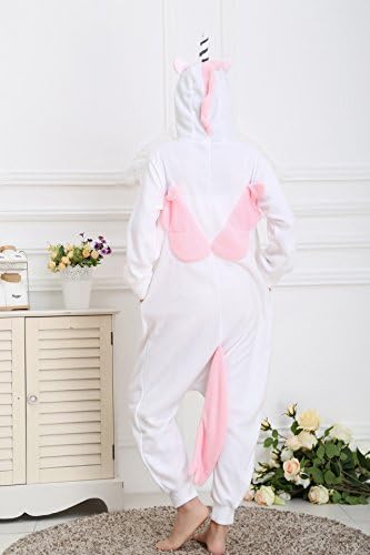 NewChic Pink Fluffy Flannel Kigurumi Animal Pajamas Cosplay Onesie Sleepwear