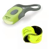 Mini Fluke White LED Bike Light and Reflective Bands