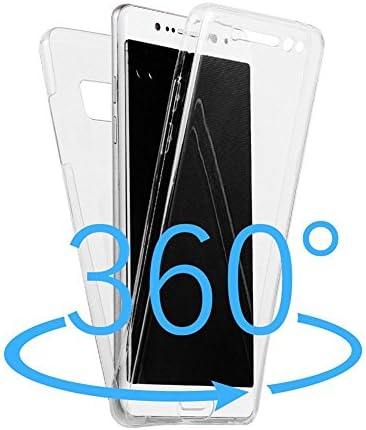 Phone Case for Galaxy Note 7,360 Degree Clear Full Protective Slim Cover Case for Samsung Galaxy Note 7 Two Sides Soft TPU Transparent Silicone Cover Sleeve