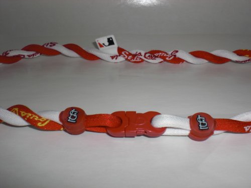 St. Louis Cardinals Titanium Tornado 2-Rope Twist Necklace 20 inch