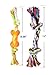 BINGPET Dog Dental Chew Toy Set Interactive Bone and Rope for Puppy Small Dogs