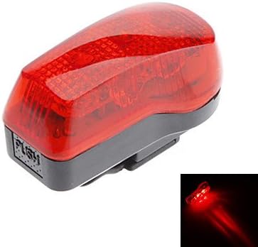 RayShop - Red+Black ABS 7 Super Bright LED/4 Flashing Mode Bicycle Safety Light