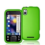 Neon Green Rubberized Snap-On Hard Skin Case Cover for Motorola Flipside MB ....