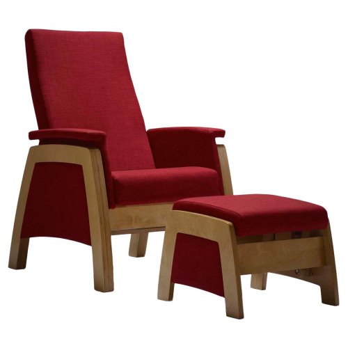 Dutailier Urban Collection Glider and Ottoman Xanuttosse