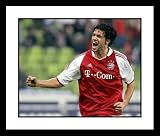 Michael Ballack Bayern Munich - Goal Celebration - Framed 8x10 Photograph