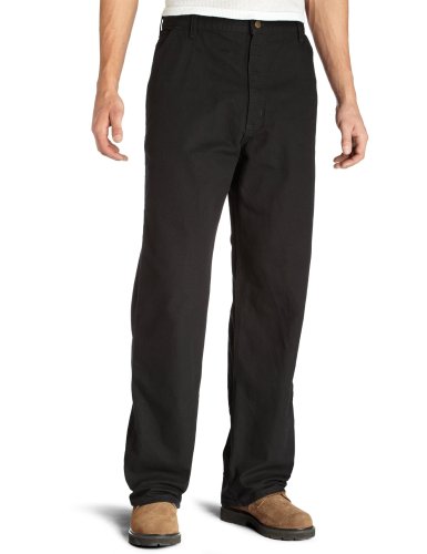 Carhartt Men's Washed Duck Work Dungaree Utility Pant B11,Black,38 x 32