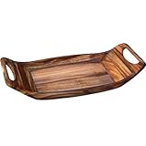 Ironwood Gourmet Acacia Wood Norwegian Saddle Tray