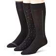 Dockers Mens 3 Pack Bamboo Rayon Pattern Socks