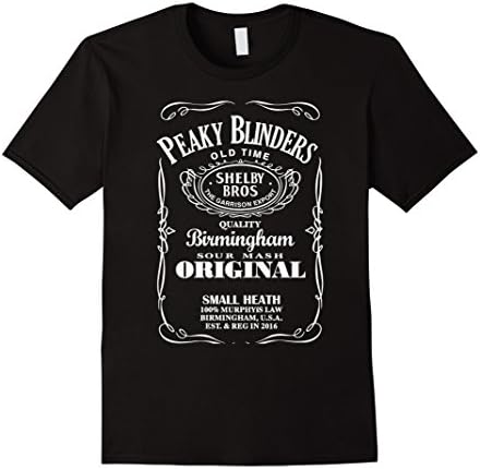 Men's Peaky Shelby Bros shirt Medium Black