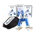 JumpSnap, The Ropeless Jump Rope - Calorie Counter, DVD Workouts, Hand Weights, & Travel Bag (Blue)