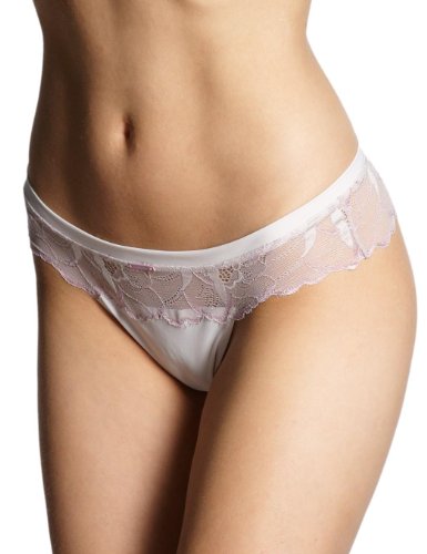 Calvin Klein underwear Damen String F3296E Rose Blush Thong, Gr. 36 (S), Elfenbein (4TA Tawny Ivory)