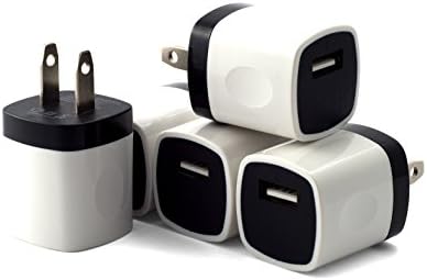 Wall Charger, Mygo2shop Universal USB Wall Charger Made for Iphone 6 5 5s 5c 4s, Ipad 2 3 4, Ipad Mini, Ipod Touch, Ipod Nano, Samsung Galaxy S5 S4 S3 Note 2 3 and Most Android Phones (5 Pack)