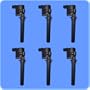 New Ignition Coil Set (6PCS) 2001 2002 2003 2004 2005 2006 2007 2008 Ford Escape GDG500 18LZ12029AA