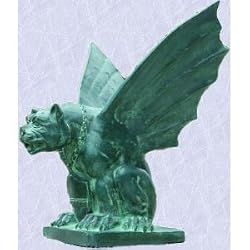 Gothic bronze Statue Medieval Sculpture European Gargoyle (The Digital Angel)