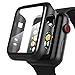 pzoz Compatible Apple Watch Series 2 / Series 3 Case with Screen Protector 42mm Accessories Slim Guard Thin Bumper Full Coverage Matte Hard Cover Defense Edge for Women Men New Gen GPS iWatch (Black)