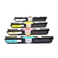 Set Toner f�r Konica-Minolta Magicolor 1600. Bk 2.500 Seiten,je farbe 2.500 Seiten, kompatibel.