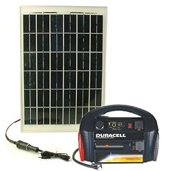 20 Watt Solar Laptop Charging Kit with Duracell 300 Powerpack