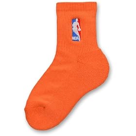 Buy For Bare Feet NBA Logoman Youth Socks 2 Pack - Orange