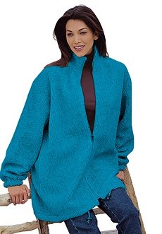 Berber Fleece Jacket (Dark Turquoise,1X)