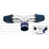 04 05 06 07 Jeep Liberty 3.7L Dual Air Intake + Blue Filter SRDDG7B by Click 2 Go