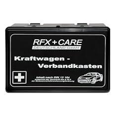 RFX + Care FA200-68016 KFZ-Verbandkasten schwarz, Inhalt nach DIN 13164 � 35h STVZO