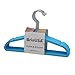 BriaUSA Kids Baby Clothes Hangers Blue Steel Hooks –Ultra Slim, Sturdy Saves You Extra Space – Set of 10