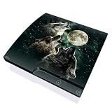 Three Wolf Moon Design Skin Decal Sticker for the Playstation 3 PS3 SLIM Console