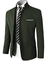 H2H Mens Casual Slim Fit Single Breasted Jackets of Various Styles