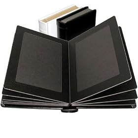 Click here to buy Adorama Pro Photo Album, White Leatherette Cover with Library Bound Black Pages, Holds 24... by Adorama.
