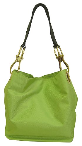 JPK Paris Nylon Bucket Bag Acid Green