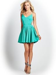 GUESS Women’s Strappy Open-Back Fit-and-Flare Dress
