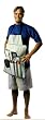 7-pc Barbeque BBQ Untensil Set with Apron