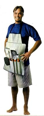 7-pc Barbeque BBQ Untensil Set with Apron