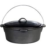 Cajun Cookware Dutch Ovens 20 Quart Seasoned Cast Iron Dutch Oven