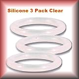 y2Male - Personal Lubricant Included - Clear 3 Piece Prolong Penis Ring - Unique Penis Enhancement Aid