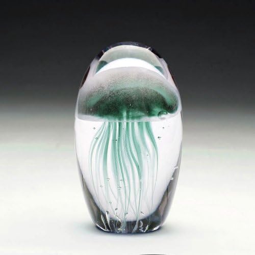 Glass Jellyfish - Glows in the Dark! (Green, Small)