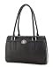 Black Ostrich Designer Inspired Satchel Handbag