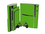 PlayStation 3 Skin (PS3) - NEW - MONSTER GREEN system skins faceplate decal ....
