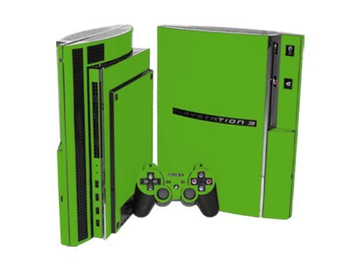 PlayStation 3 Skin (PS3) - NEW - MONSTER GREEN system skins faceplate decal mod