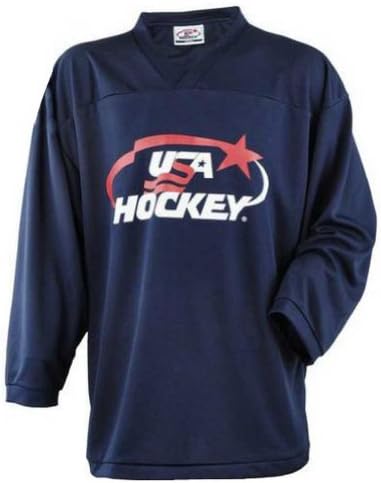 USA Hockey Adult Practice Ice Hockey Jersey Mid-Weight Black, Navy, Red or White