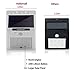 [Larger Version 16LED with Push-button Switch] Outdoor Solar Motion Lights-Built in 2200mah Rechargeable Lithium Battery-Motion Sensor Activated-For Patio Deck Yard Garden Home,2 Modes
