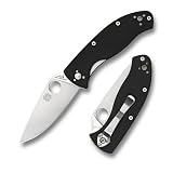 Sporting Goods : Spyderco Tenacious Black G-10 Plain Edge Knife