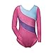 Long Sleeves Rainbow Stripes Starry Sky Dancing Athletic Leotard for Little Girl