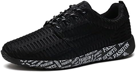 Wandefull Men's Air Mesh Fashion Sneakers Lightweight Running Shoes Black
