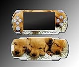 Golden Retriever Puppy dog game Decal Cover SKIN 6 for Sony PSP 1000 Playst ....