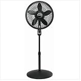 Lasko 1843 18-Inch Remote Control Cyclone Pedestal Fan, Black